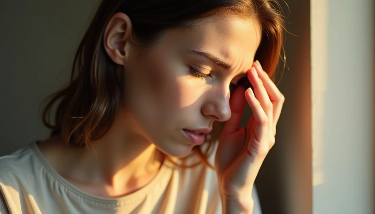 Rumination OCD: Why Trying to Figure Out Intrusive Thoughts Makes Them Worse Rumination OCD: Why Trying to Figure Out Intrusive Thoughts Makes Them Worse. Person holding their forehead while experiencing distress from intrusive thoughts and rumination OCD